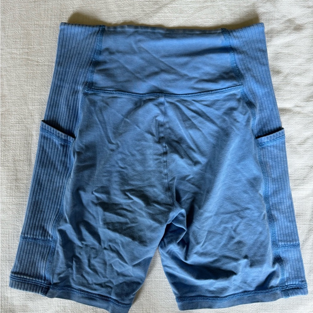 Aerie Blue High-Waisted Biker Shorts